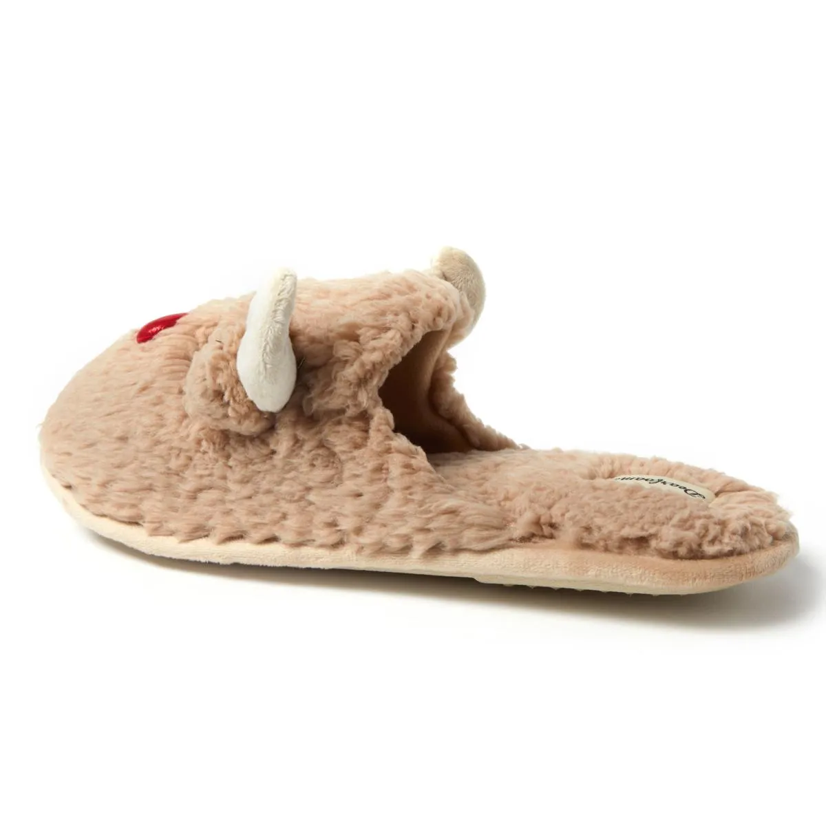      Dearfoams Men's Holiday Novelty Reindeer Scuff Slipper     