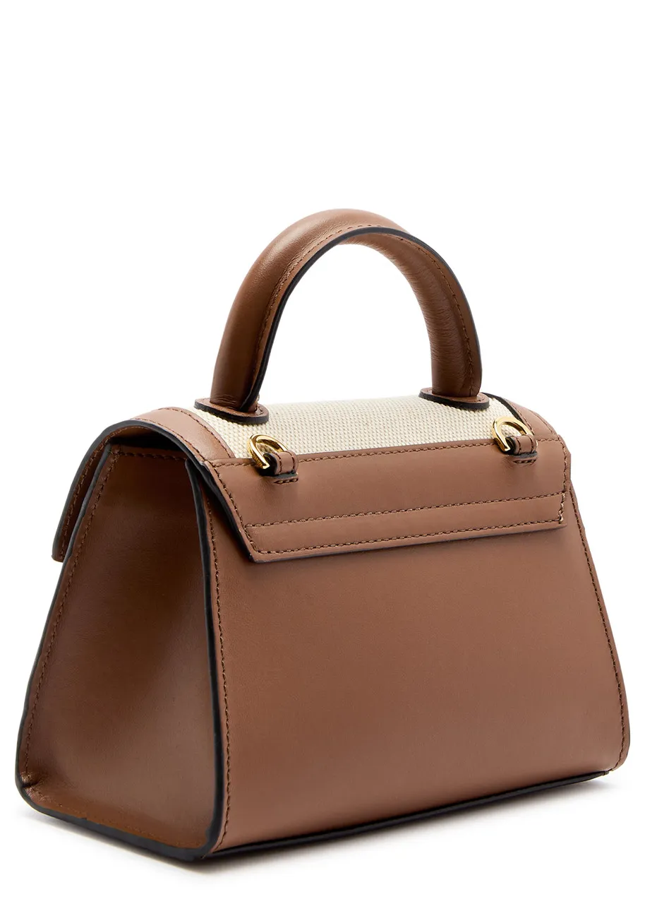 DEMELLIER Montreal nano panelled leather top handle bag -                         -                     -                