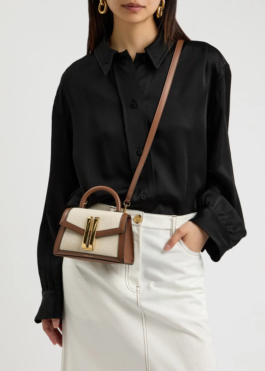 DEMELLIER Montreal nano panelled leather top handle bag -                         -                     -                