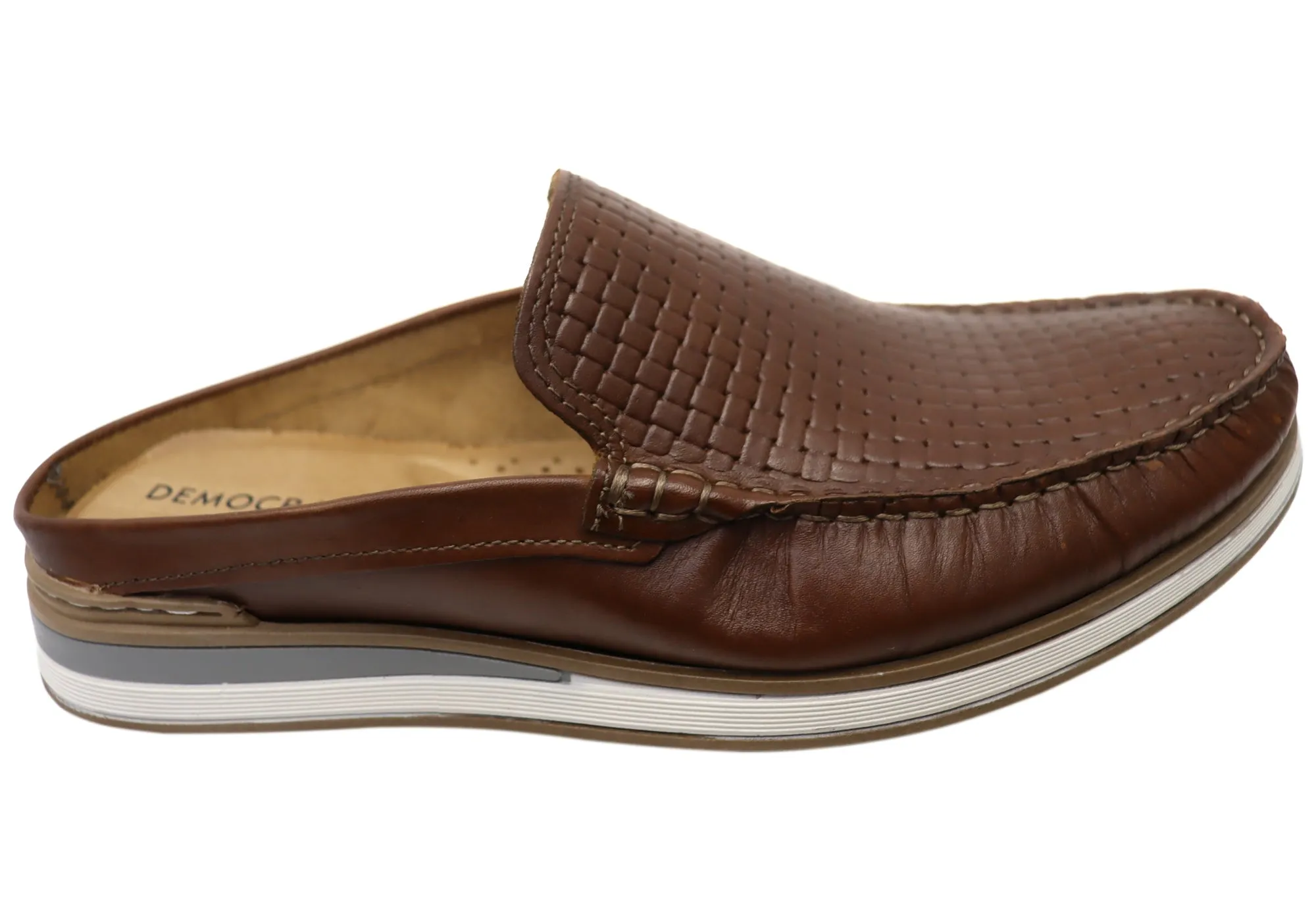 Democrata Terri Mens Leather Slip On Comfortable Shoes Made In Brazil