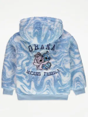 Disney Lilo and Stitch Tie Dye Borg Fleece Hoodie | Kids | George at ASDA