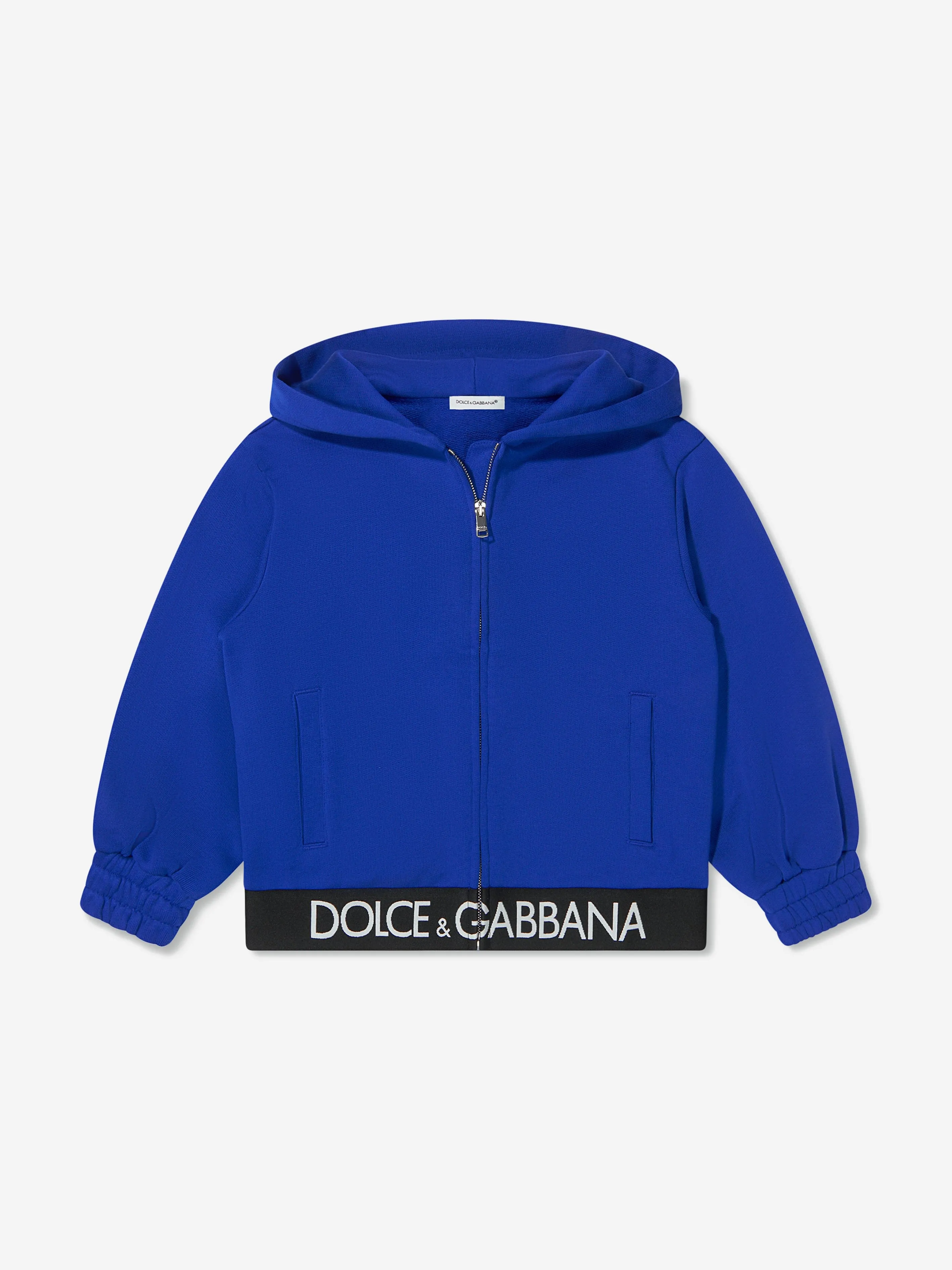 Dolce & Gabbana Kids - Boys Logo Waistband Zip Up Hoodie | Childsplay Clothing