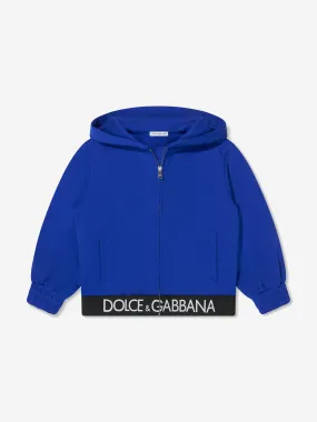 Dolce & Gabbana Kids - Boys Logo Waistband Zip Up Hoodie | Childsplay Clothing