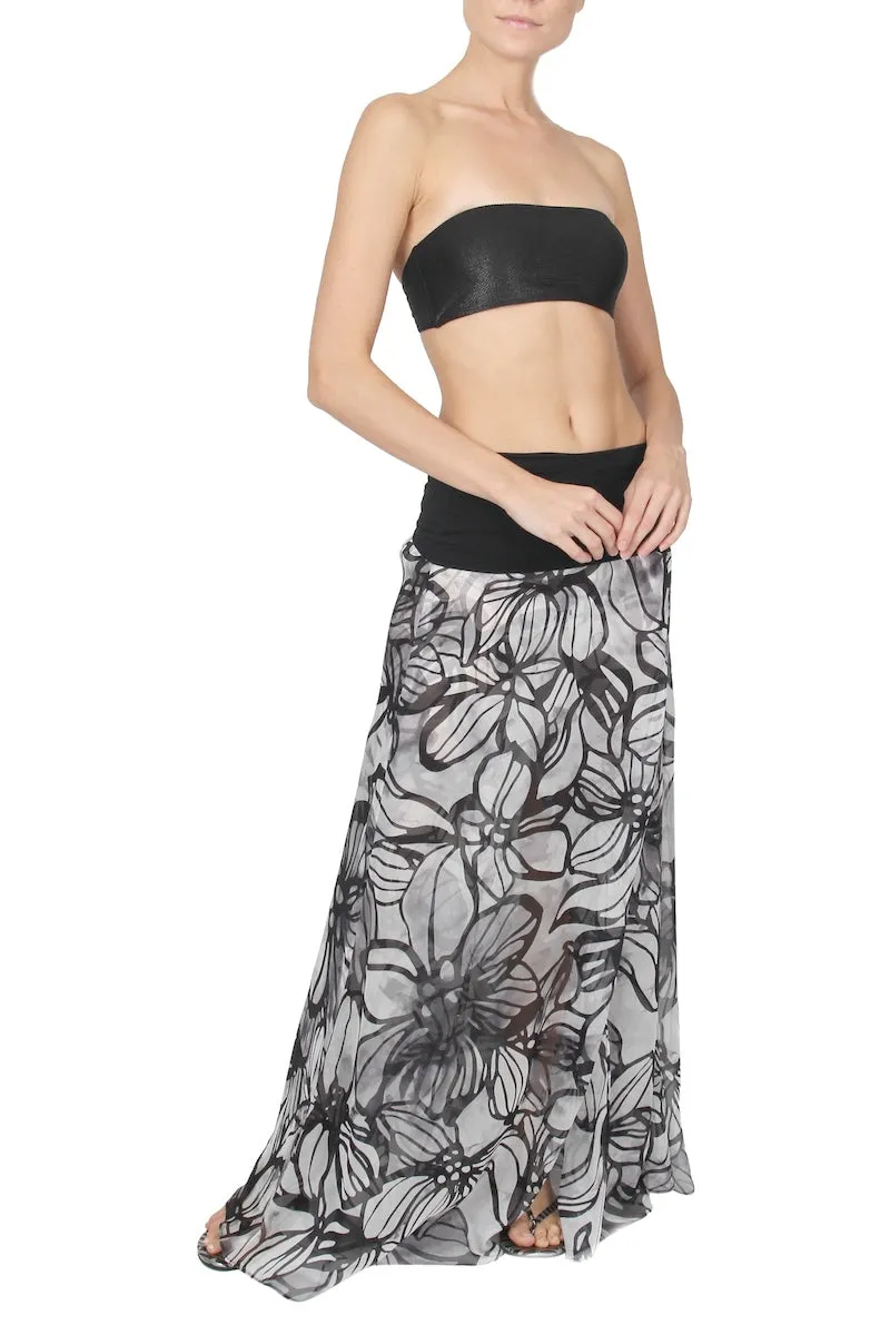 Double Layered Palazzo Skirt