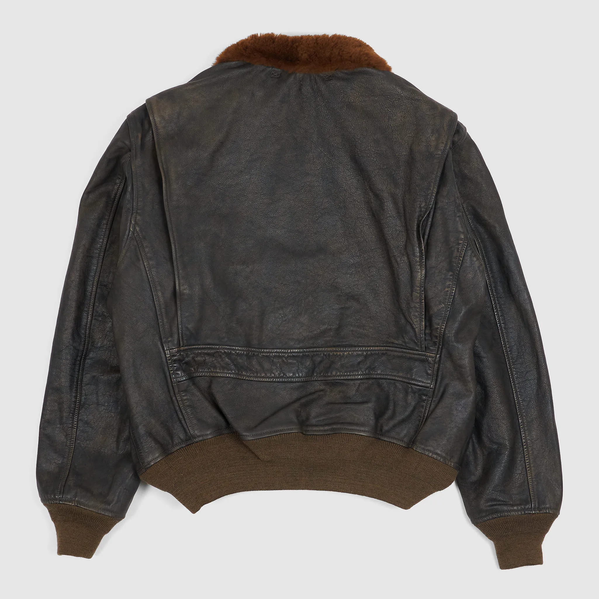 Double RL Bomber Leather Jacket