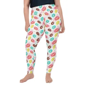 Doughnut Pattern Plus Size Leggings