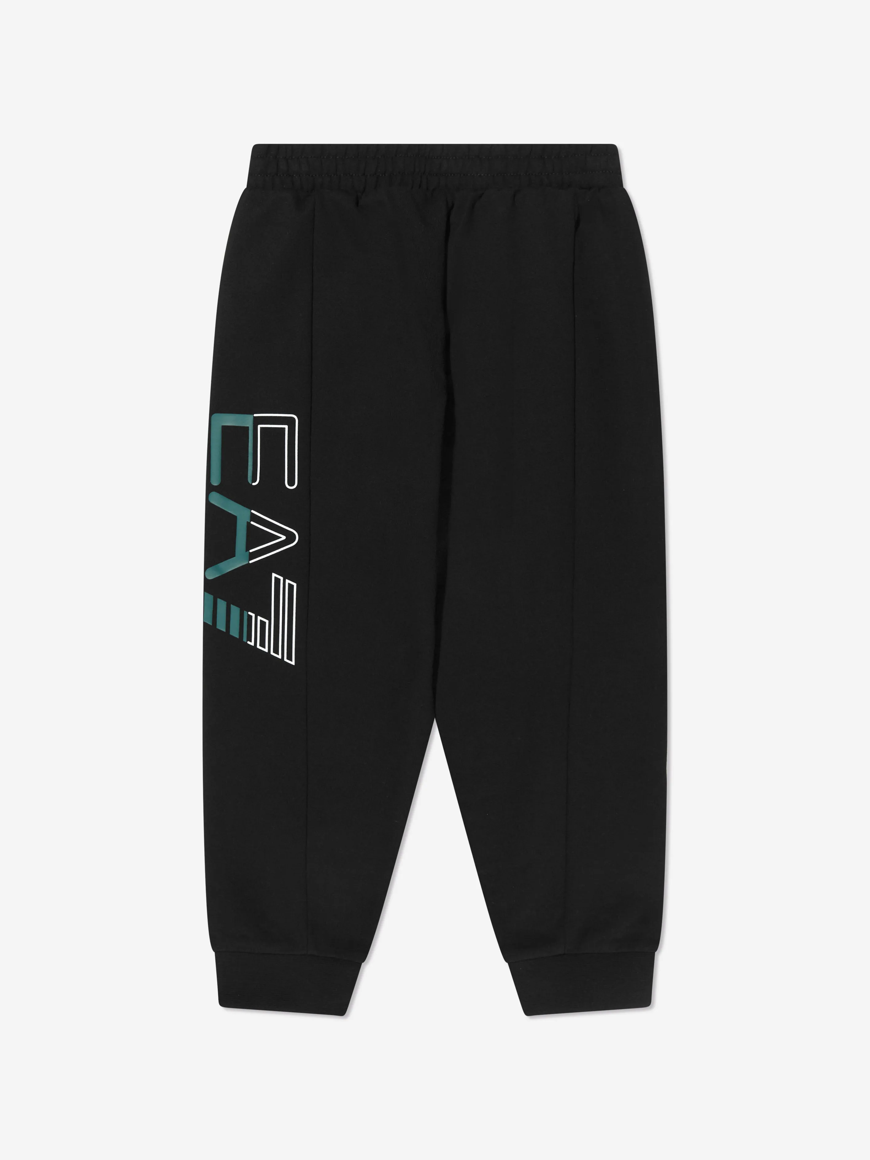 EA7 Emporio Armani Boys Oversized Logo Joggers in Black