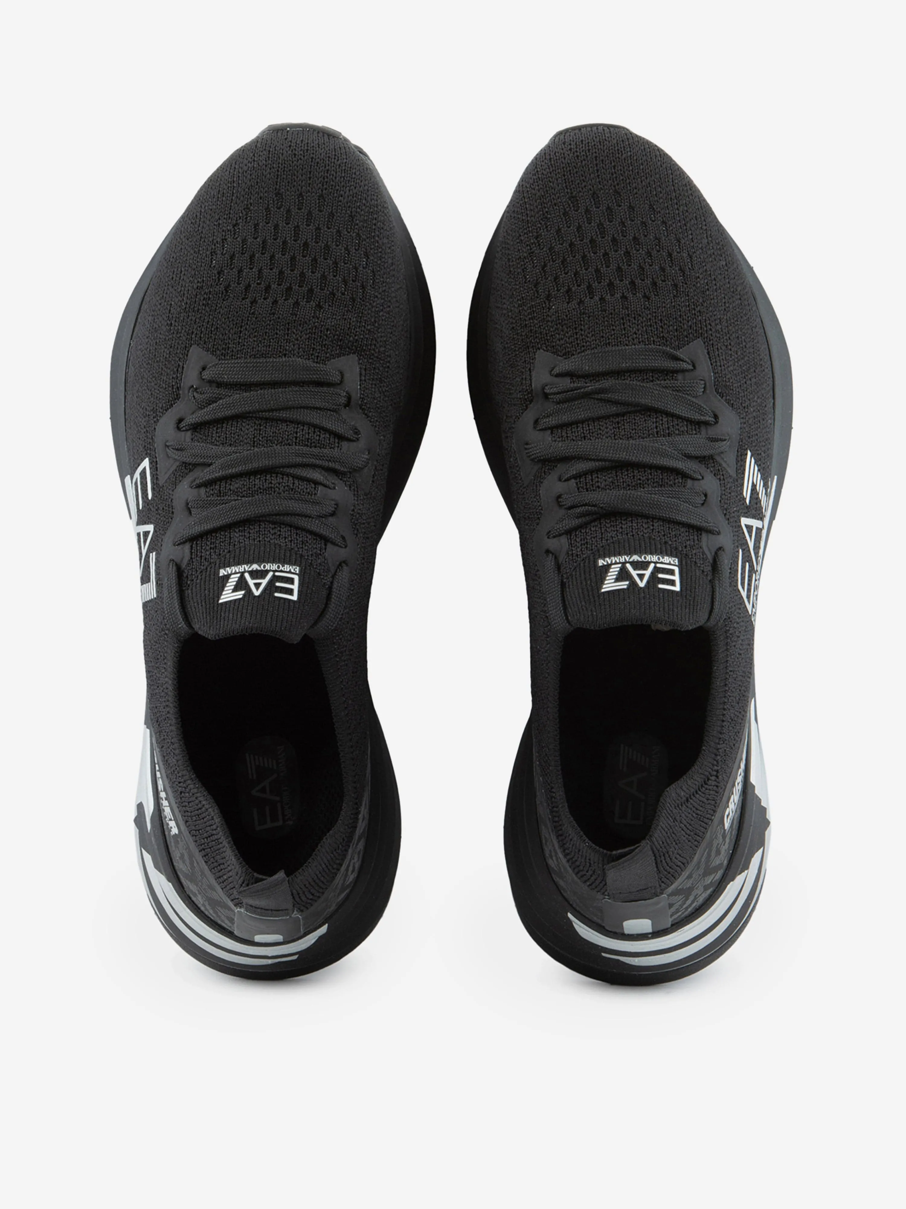 EA7 Emporio Armani Kids Logo Trainers in Black