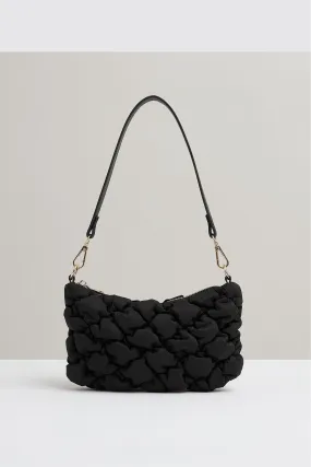 Ellie - Black Quilted Shoulder Bag,