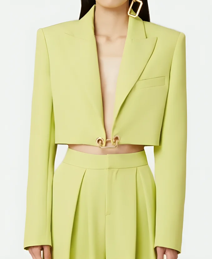 Emily In Paris S04 Ashley Park Neon Cropped Jacket