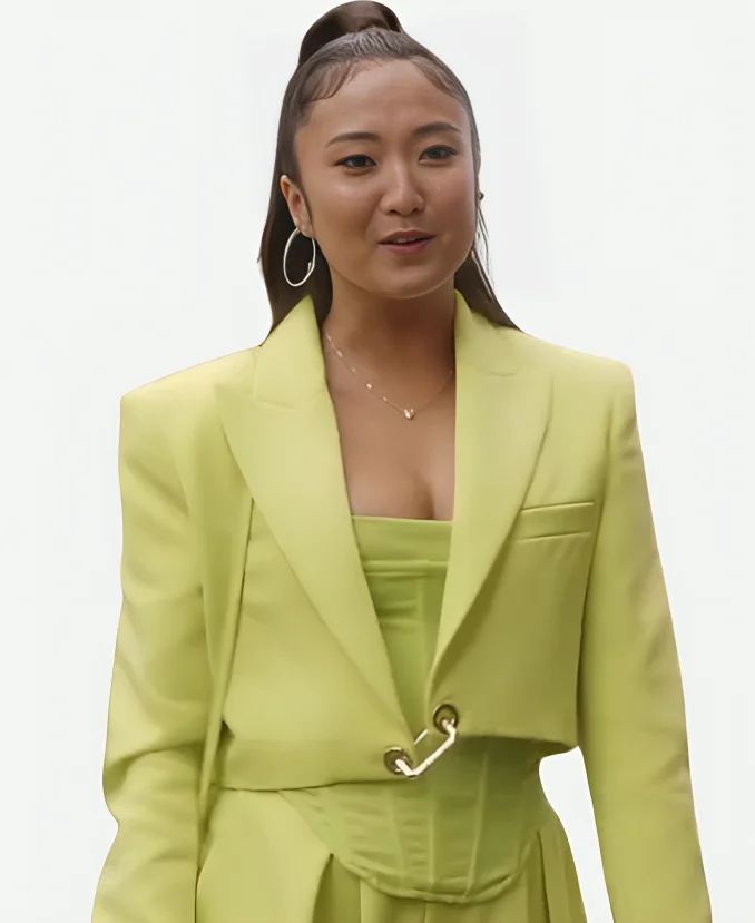 Emily In Paris S04 Ashley Park Neon Cropped Jacket