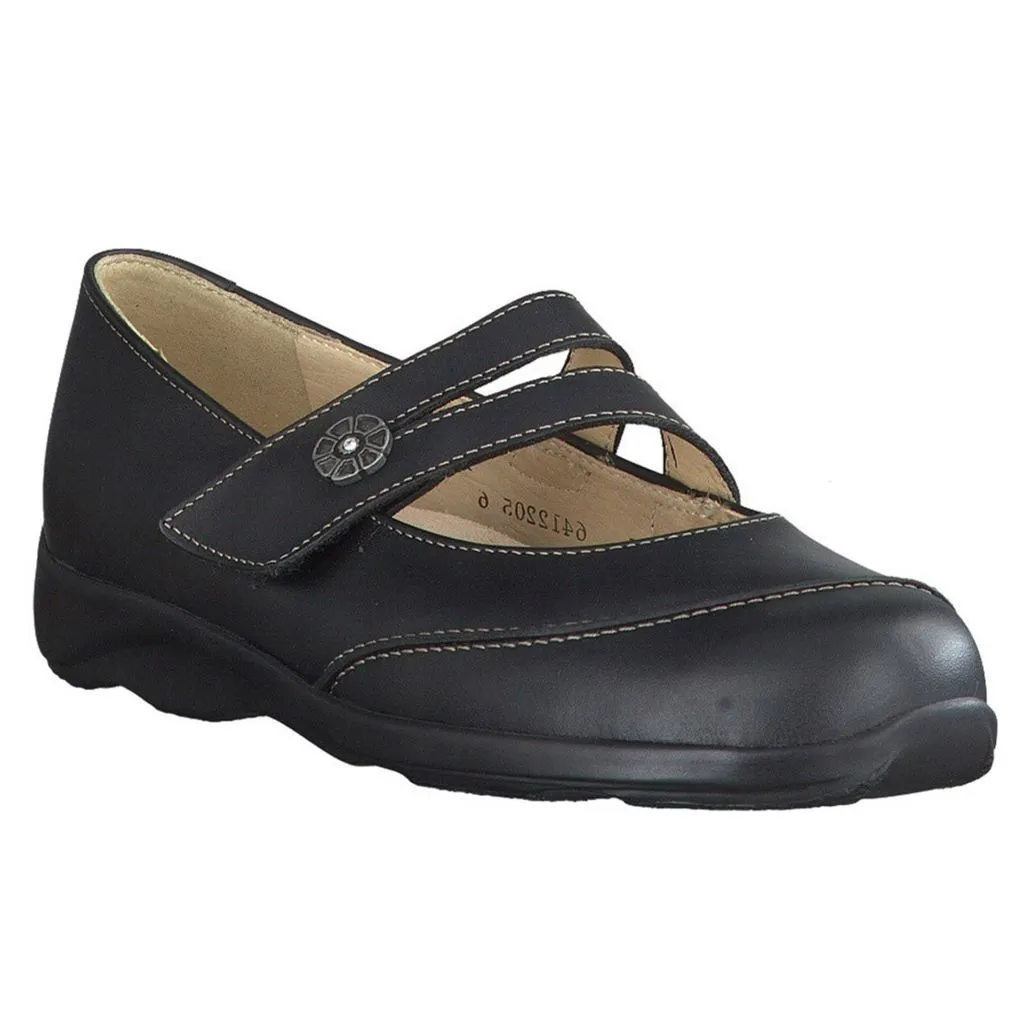 Finn Comfort Vivero 2353 Black Womens Mary Jane Shoes Leather - UK 6