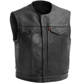 First Mfg Mens Lowside Cropped Concealment Leather Vest