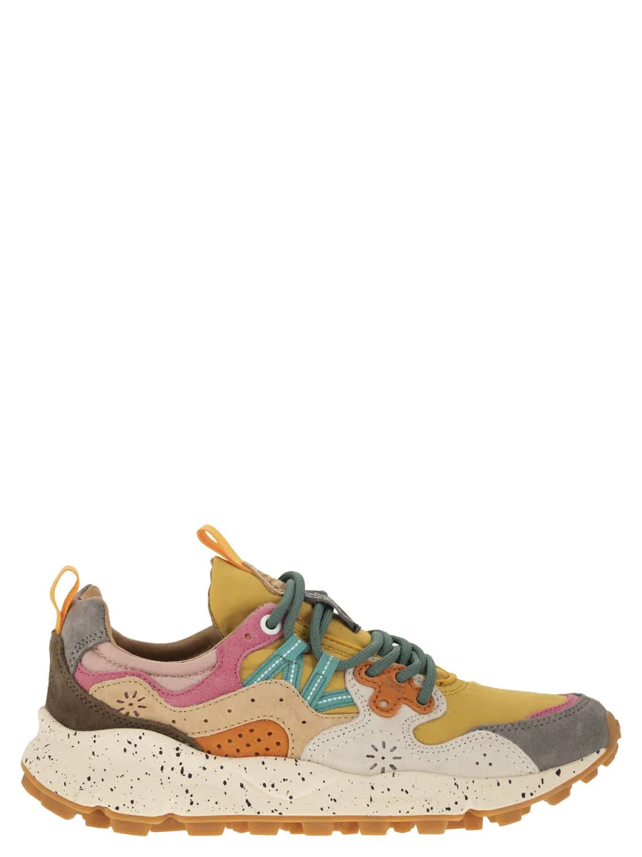 Flower Mountain    Flower Mountain Yamano 3 Sneakers In Suede And Technical Fabric