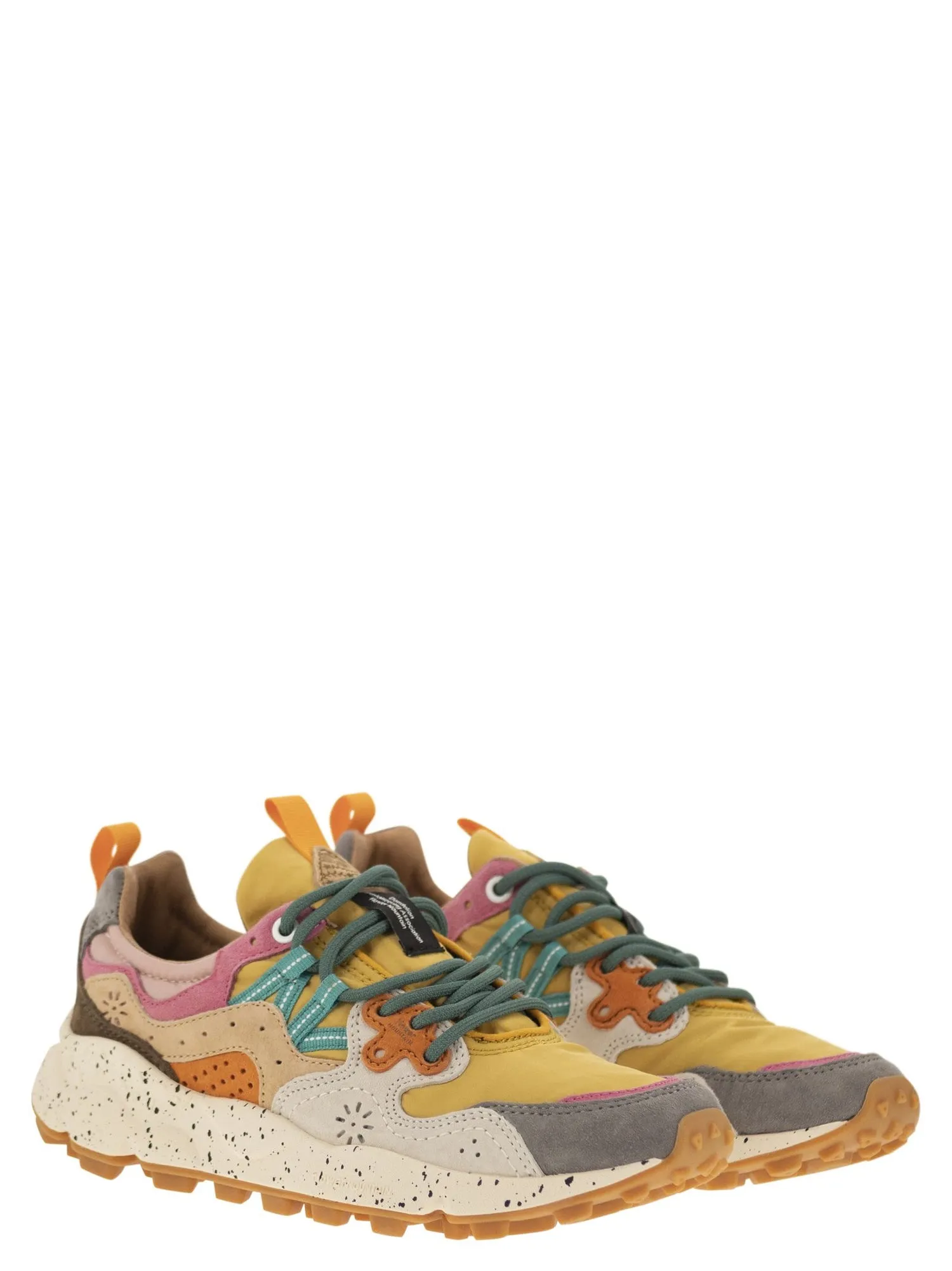 Flower Mountain    Flower Mountain Yamano 3 Sneakers In Suede And Technical Fabric