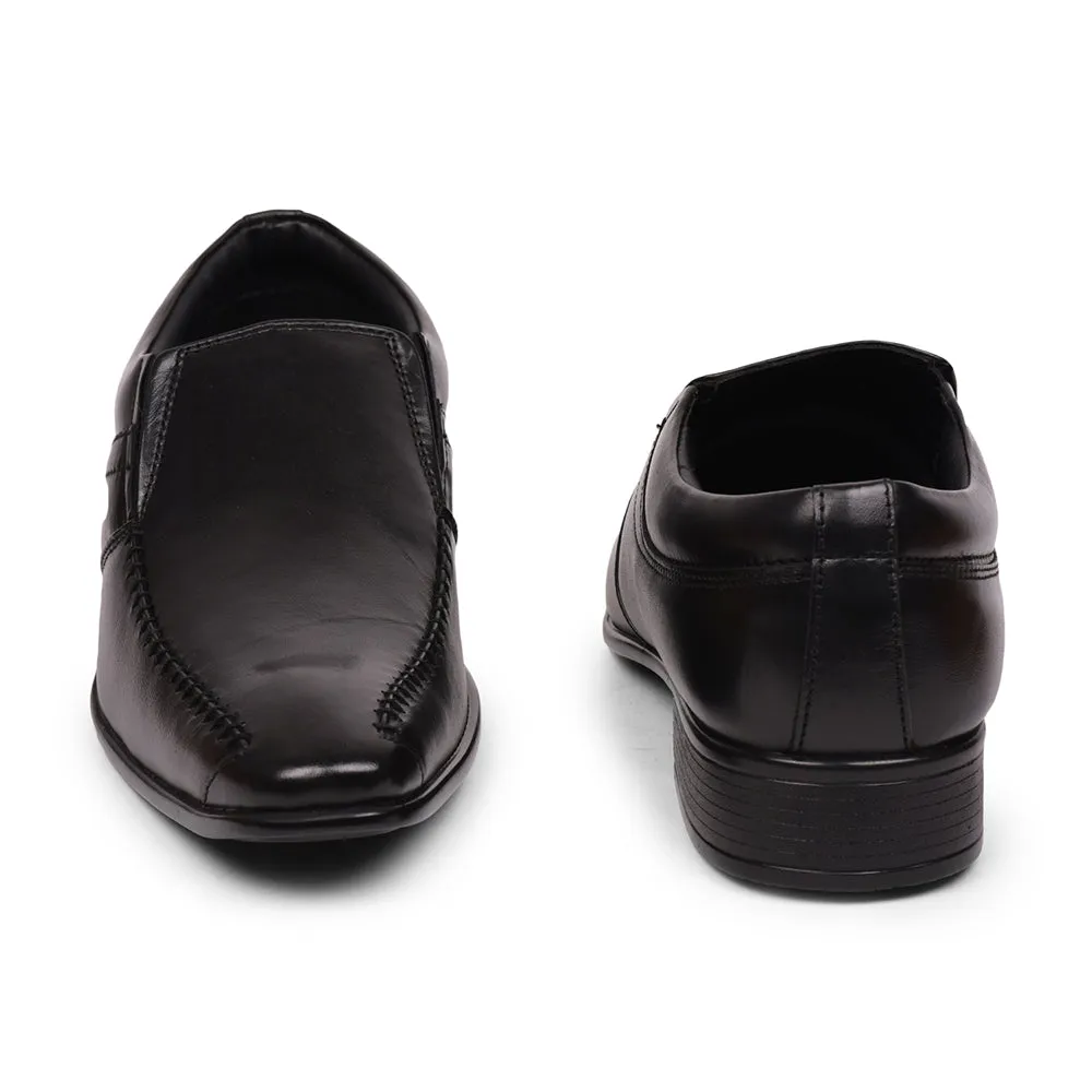 Fortune (Black) Classic Loafer Shoes For Men JPL-117 By Liberty