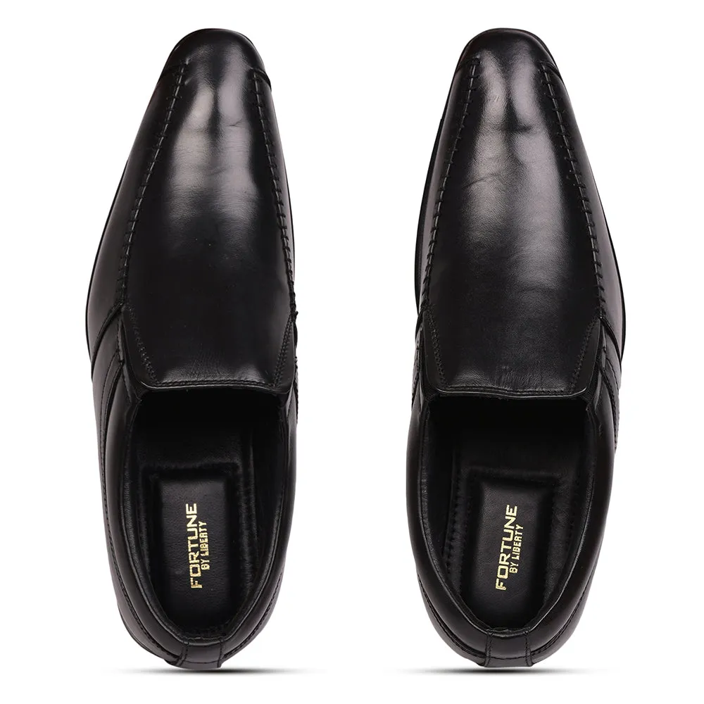 Fortune (Black) Classic Loafer Shoes For Men JPL-117 By Liberty