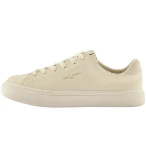 Fred Perry B71 Leather Nubuck Trainers Beige