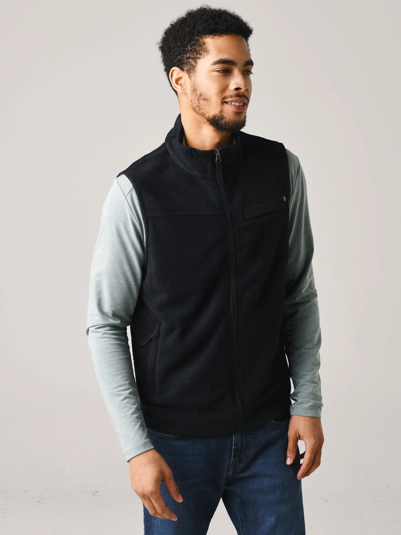     FREE FLY  Men's Bamboo Polar Fleece Vest    