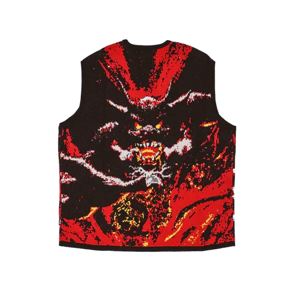 Fucking Awesome - Better Half Knitted Utility Vest - Allover Print