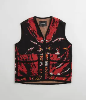 Fucking Awesome Better Half Knitted Utility Vest - AOP