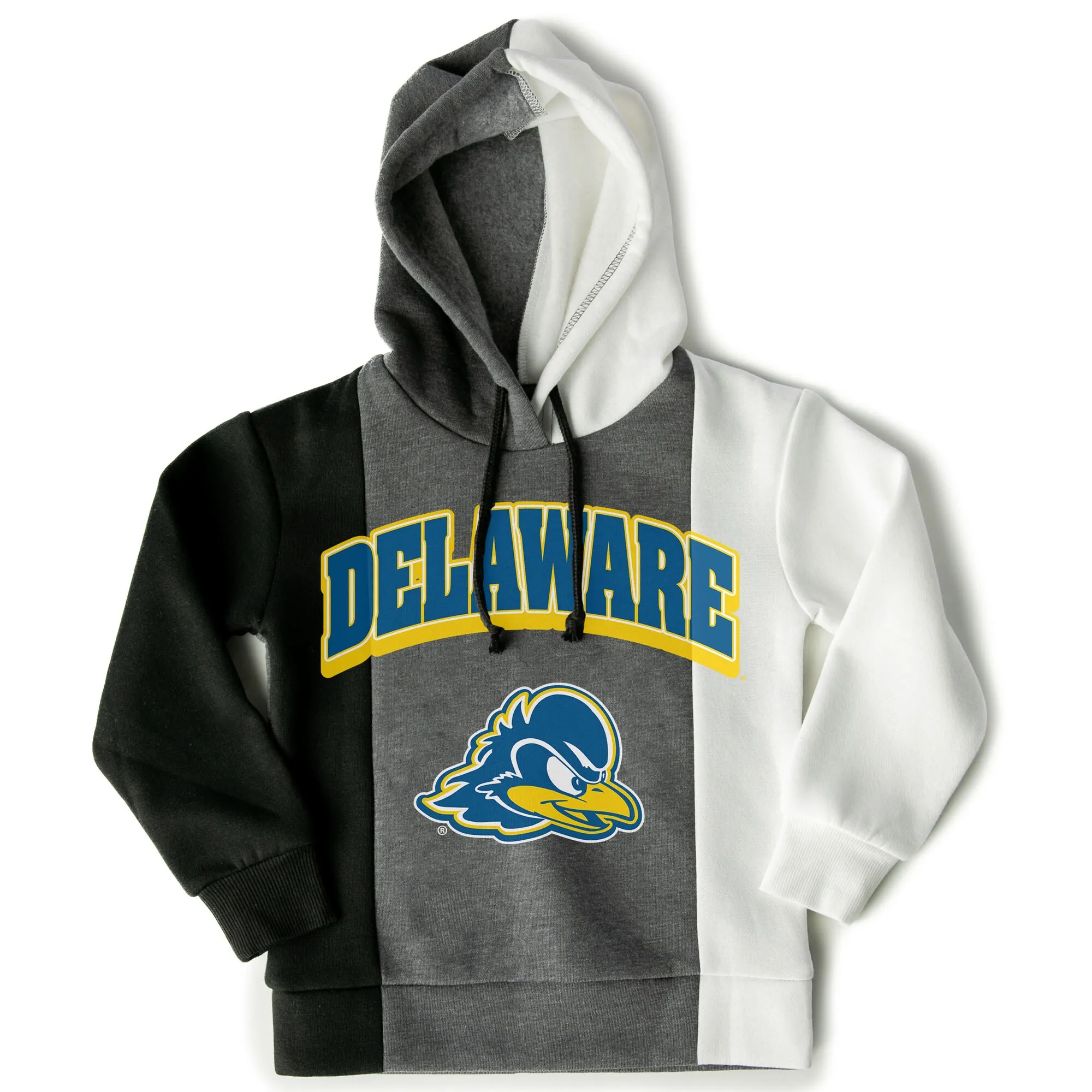 Gameday Couture  Delaware Fightin' Blue Hens Girls Youth Black Hall Of Fame Color Block Pullover Hoodie