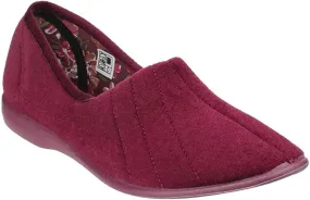 GBS Audrey Ladies Slipper Burgundy