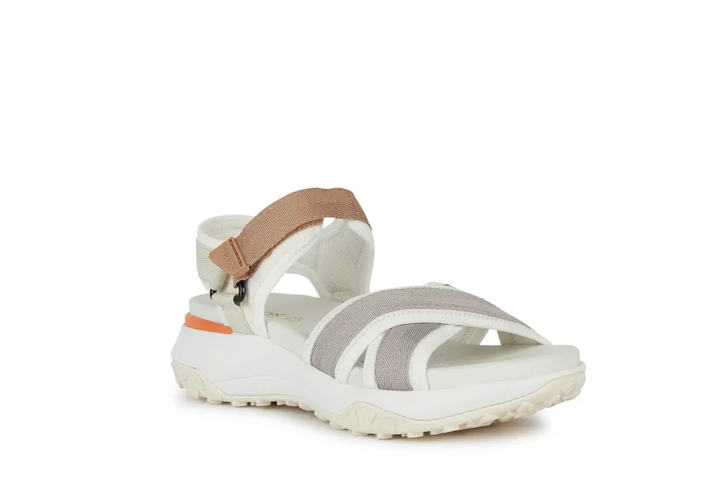 Geox Sorapis D45TBA 01511 C1236 White Sandals for Women