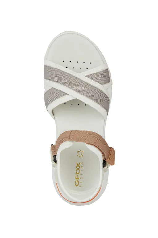 Geox Sorapis D45TBA 01511 C1236 White Sandals for Women