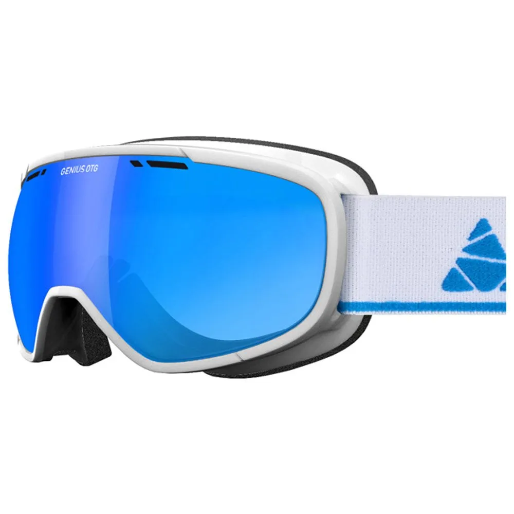 Goggles Cairn ---Genius Otg Mat White Blue Blue Mirror Spx3000 Ium