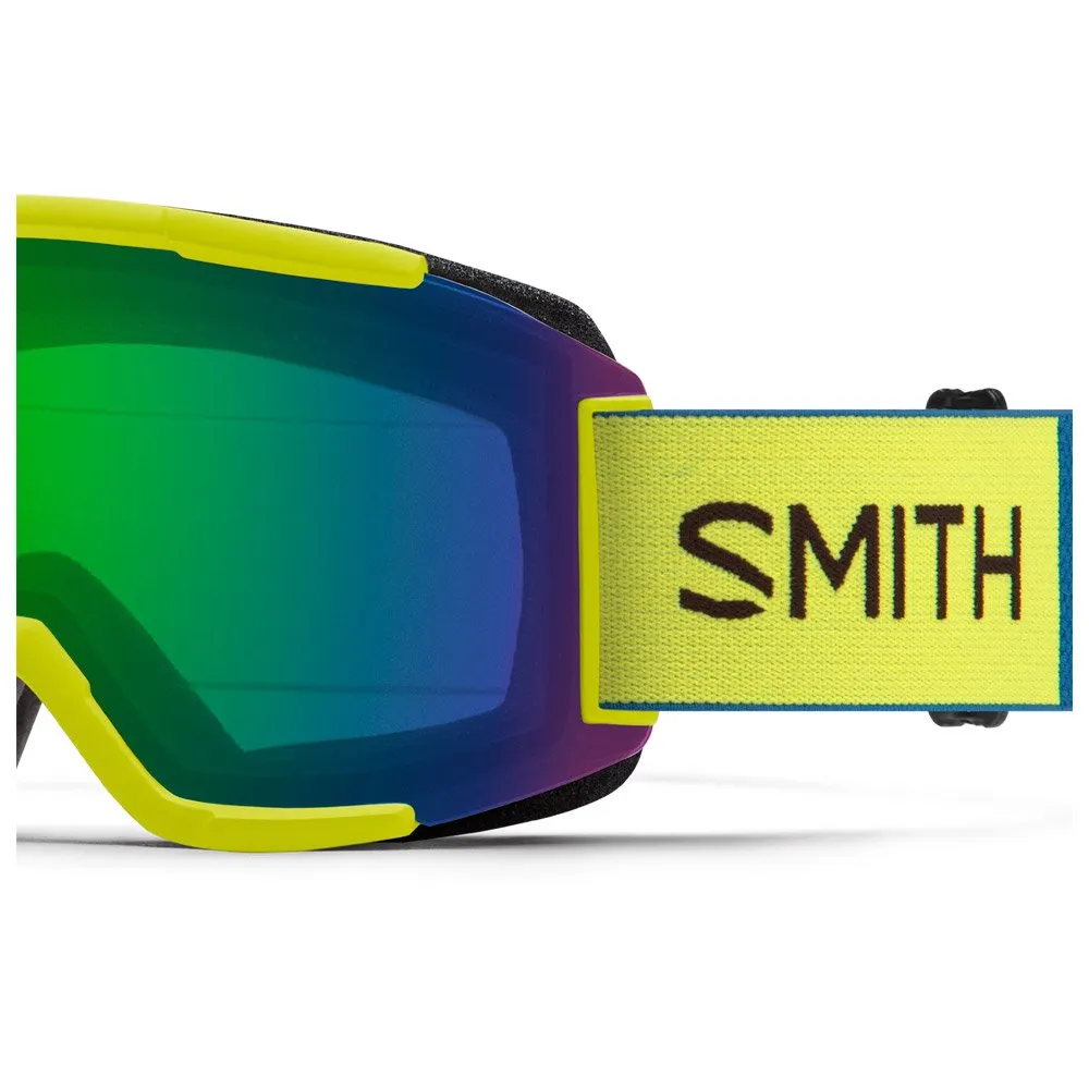 Goggles Smith ---Squad Neon Yellow Chromapop Everyday Green Mirror + Yellow