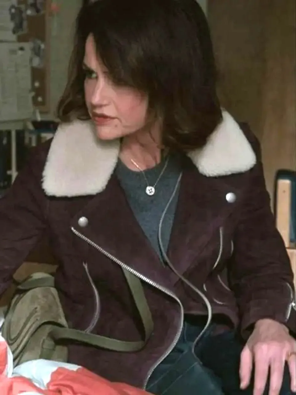 Grace Gordon Greene The Girls on the Bus Leather Jacket