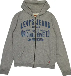 Grey Zip-up Hoodie by Levi's | ThriftTale