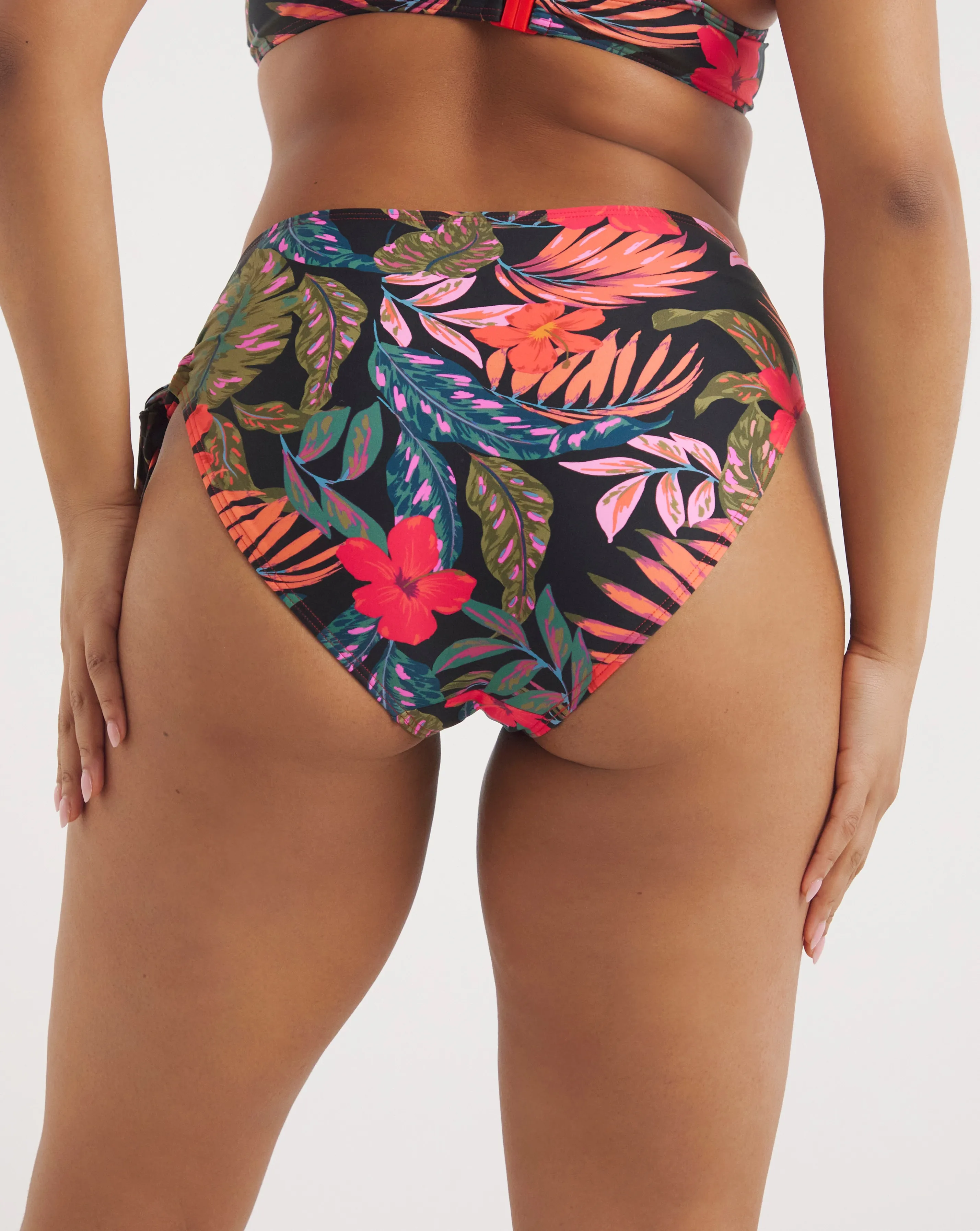 Hawaii Ruched Bikini Briefs | Simply Be