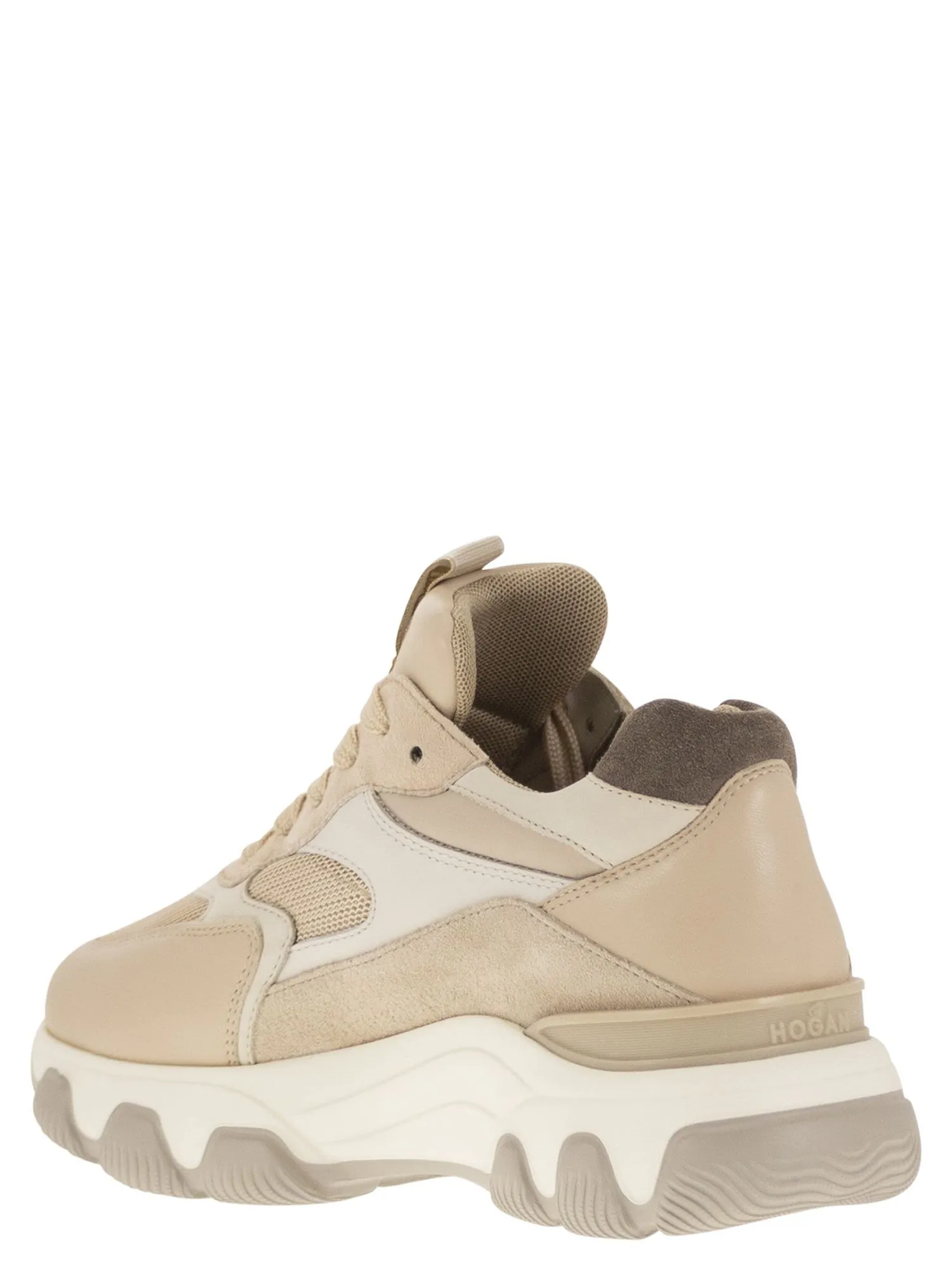 Hogan    Hogan Hyperactive Leather And Fabric Trainers