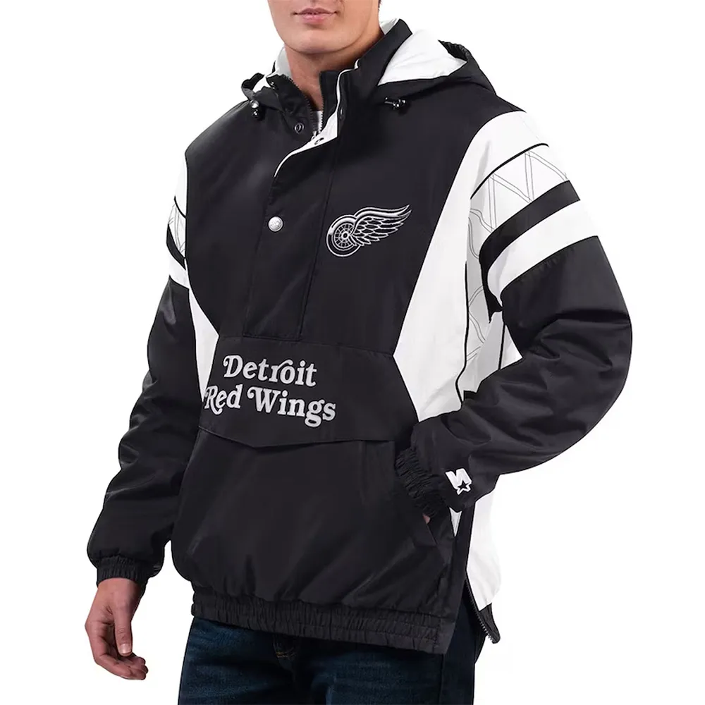 Home Team Detroit Red Wings Half-Zip Hoodie Jacket