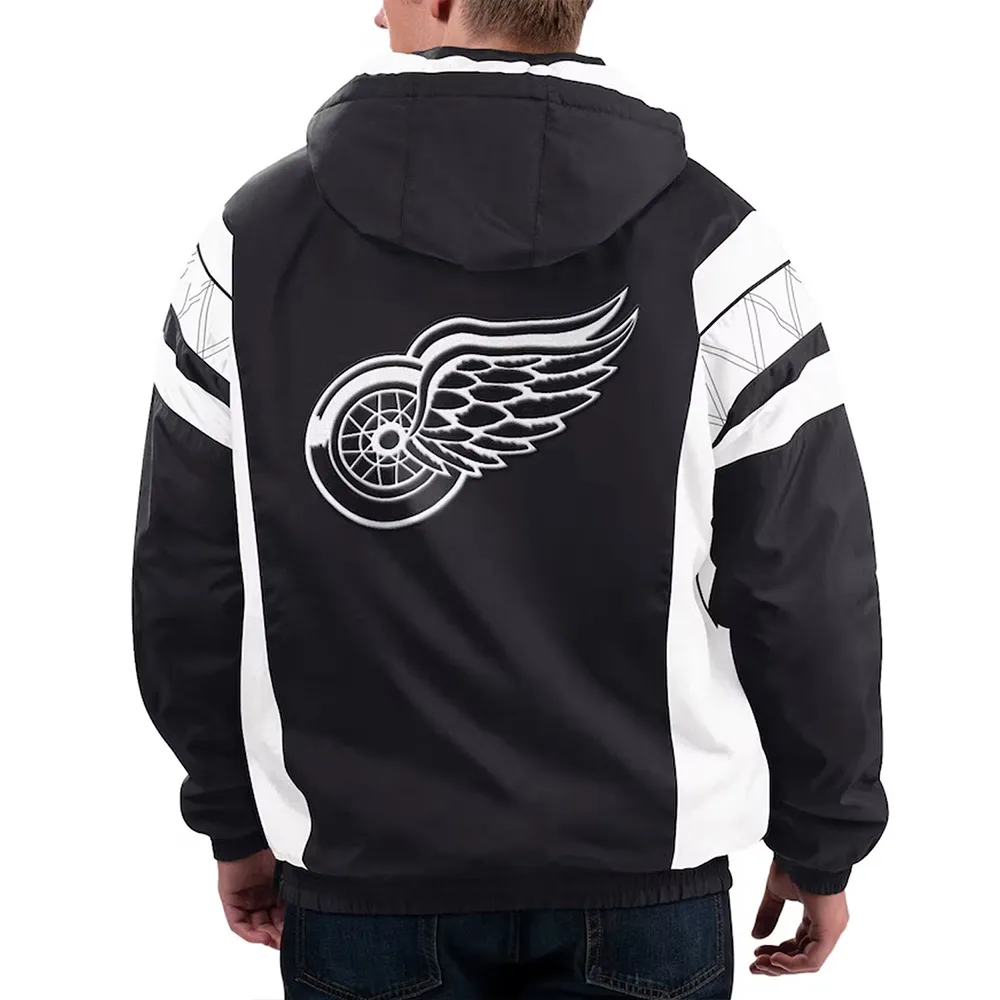 Home Team Detroit Red Wings Half-Zip Hoodie Jacket