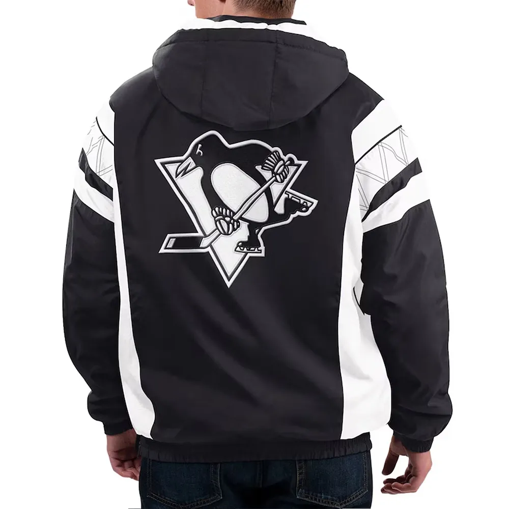 Home Team Pittsburgh Penguins Half-Zip Hoodie Jacket