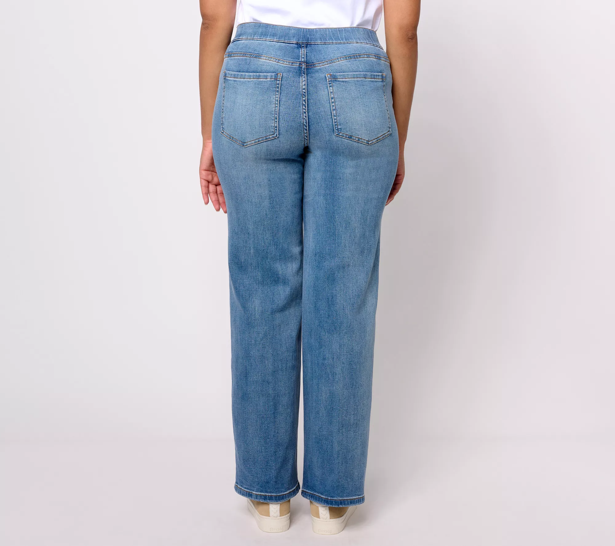 Isaac Mizrahi Live! Petite Indigo True Denim Trouser Jeans