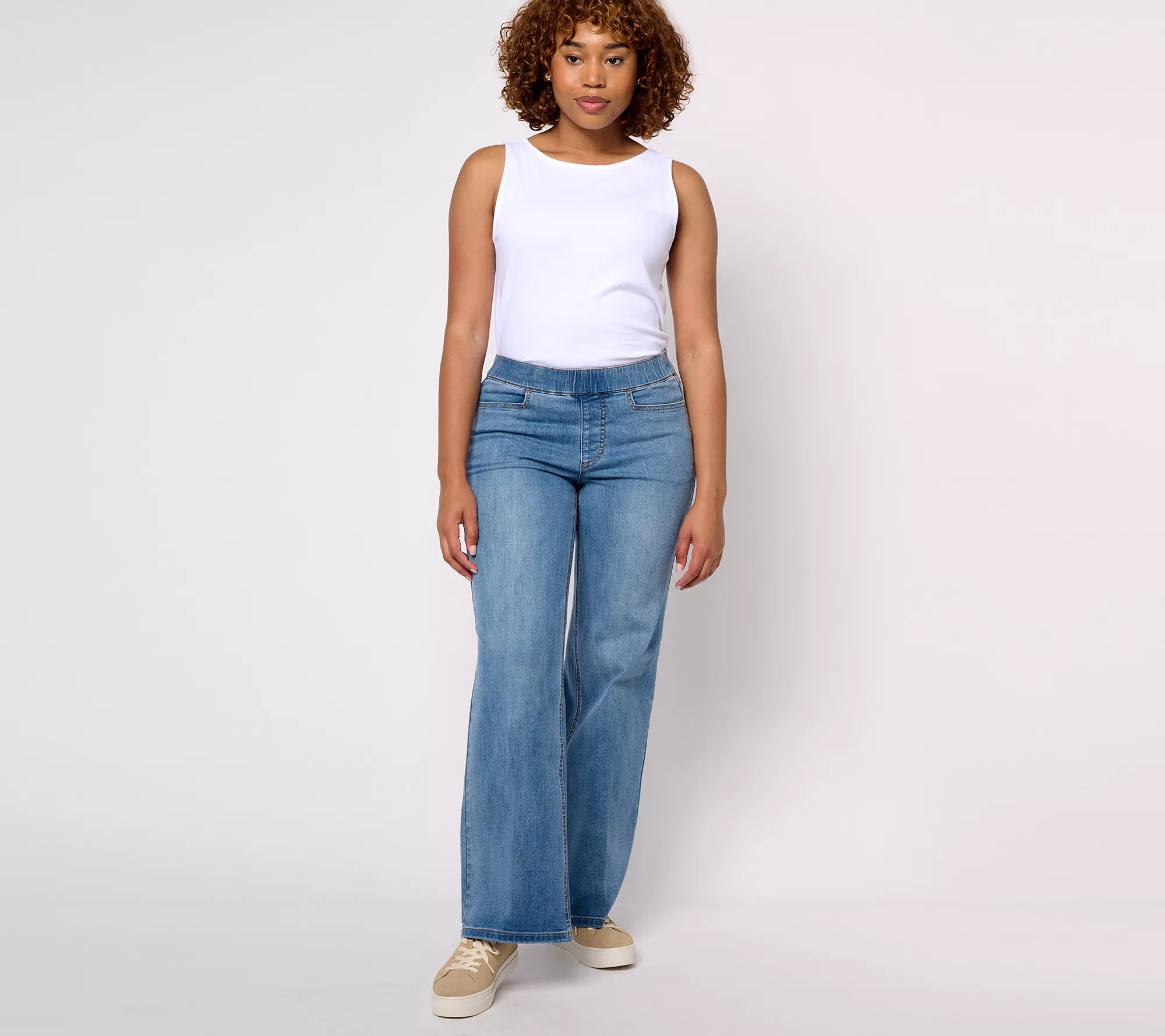 Isaac Mizrahi Live! Petite Indigo True Denim Trouser Jeans