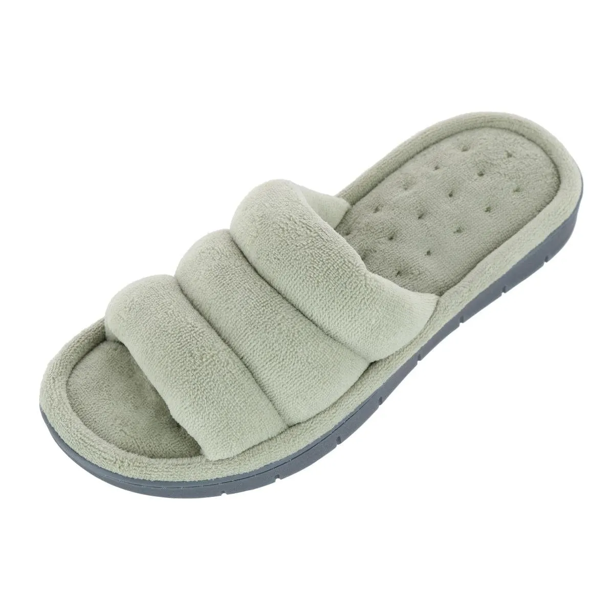 Isotoner Women's Open Toe Aster Slide Slipper