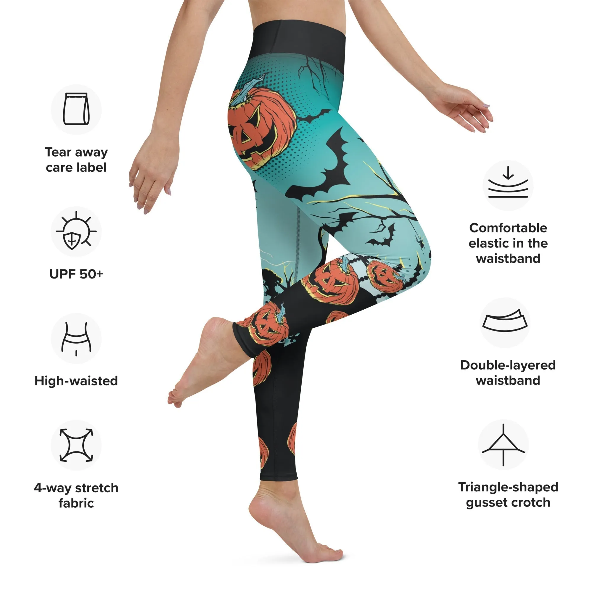 Jack O'Lantern Yoga Leggings