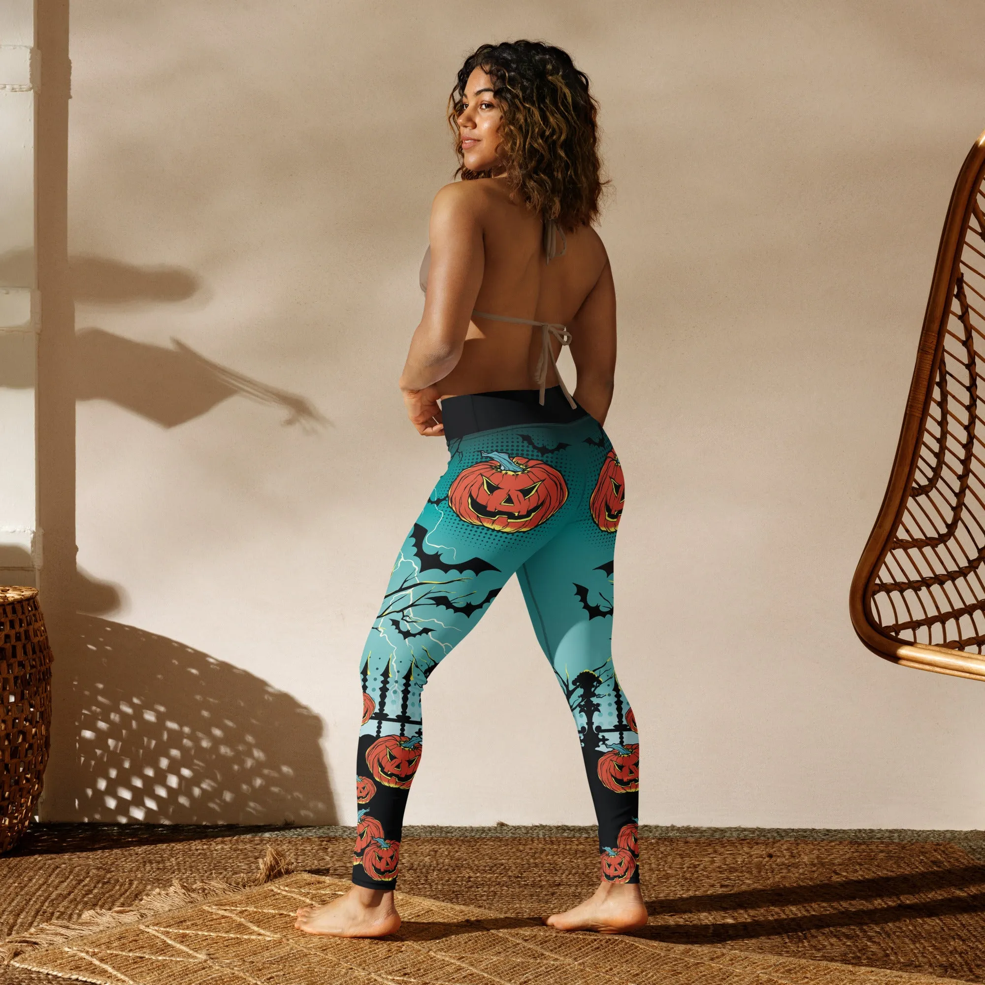 Jack O'Lantern Yoga Leggings