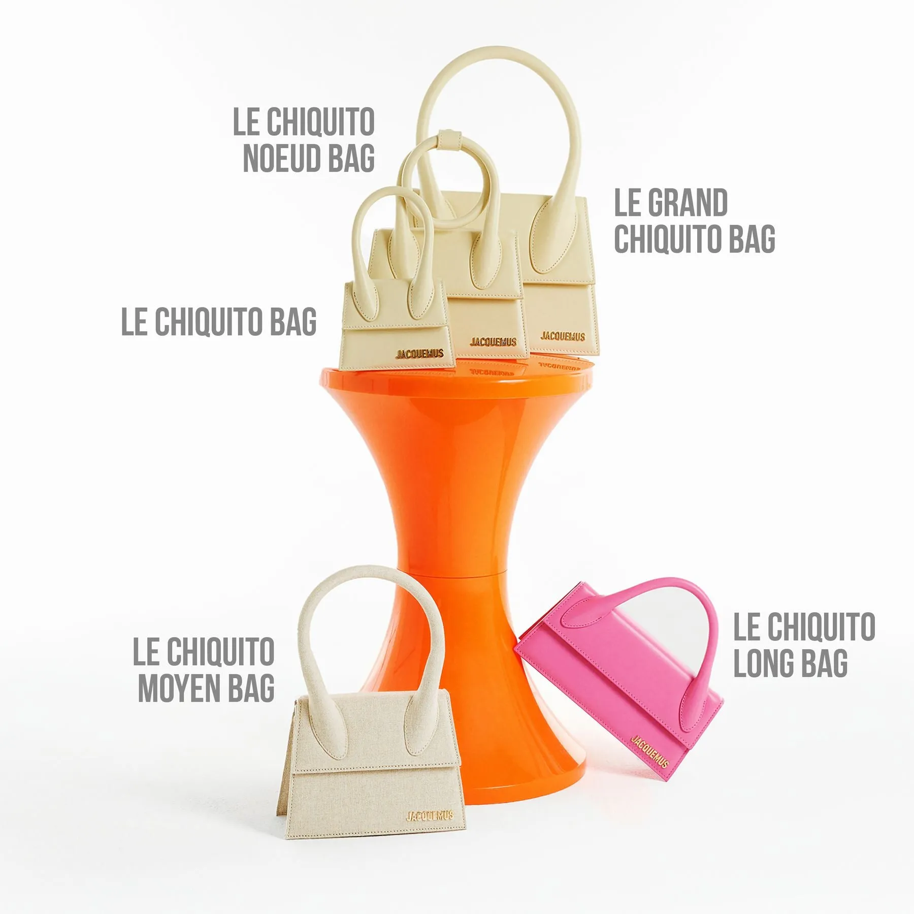 Jacquemus  Le Chiquito Long Cordao Bag - Jacquemus - Orange - Leather