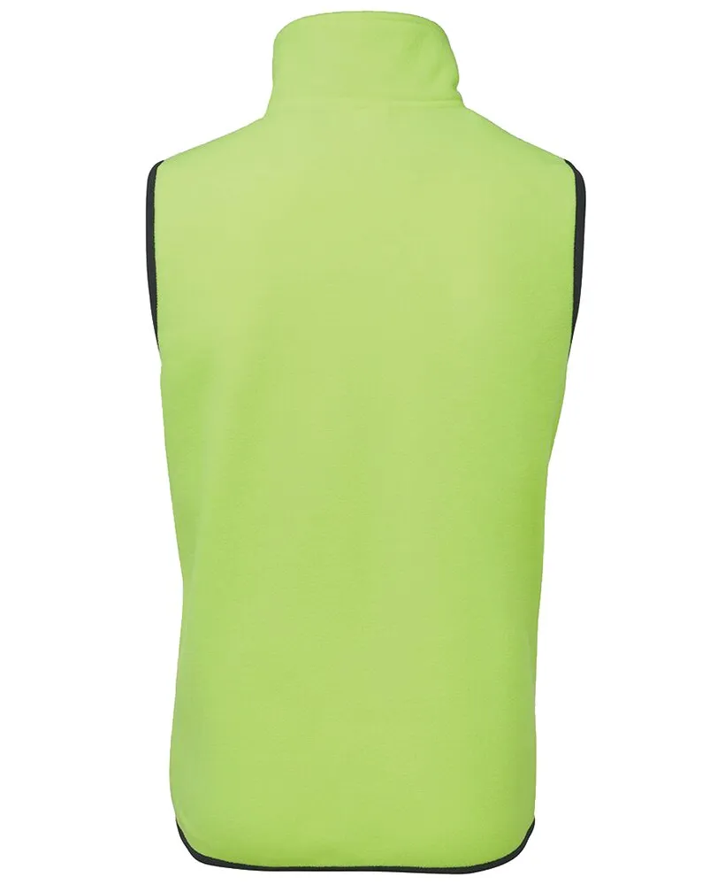 JB's Wear His Vis Polar Fleece Vest - Lime/Navy - 3XL