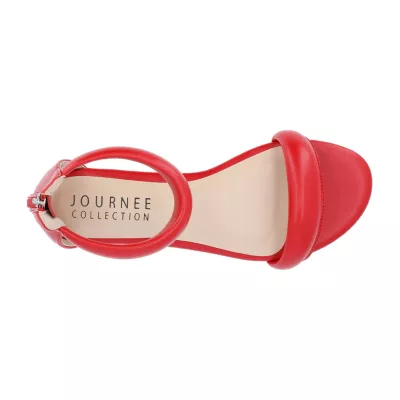 Journee Collection Womens Peytonn Ankle Strap Flat Sandals