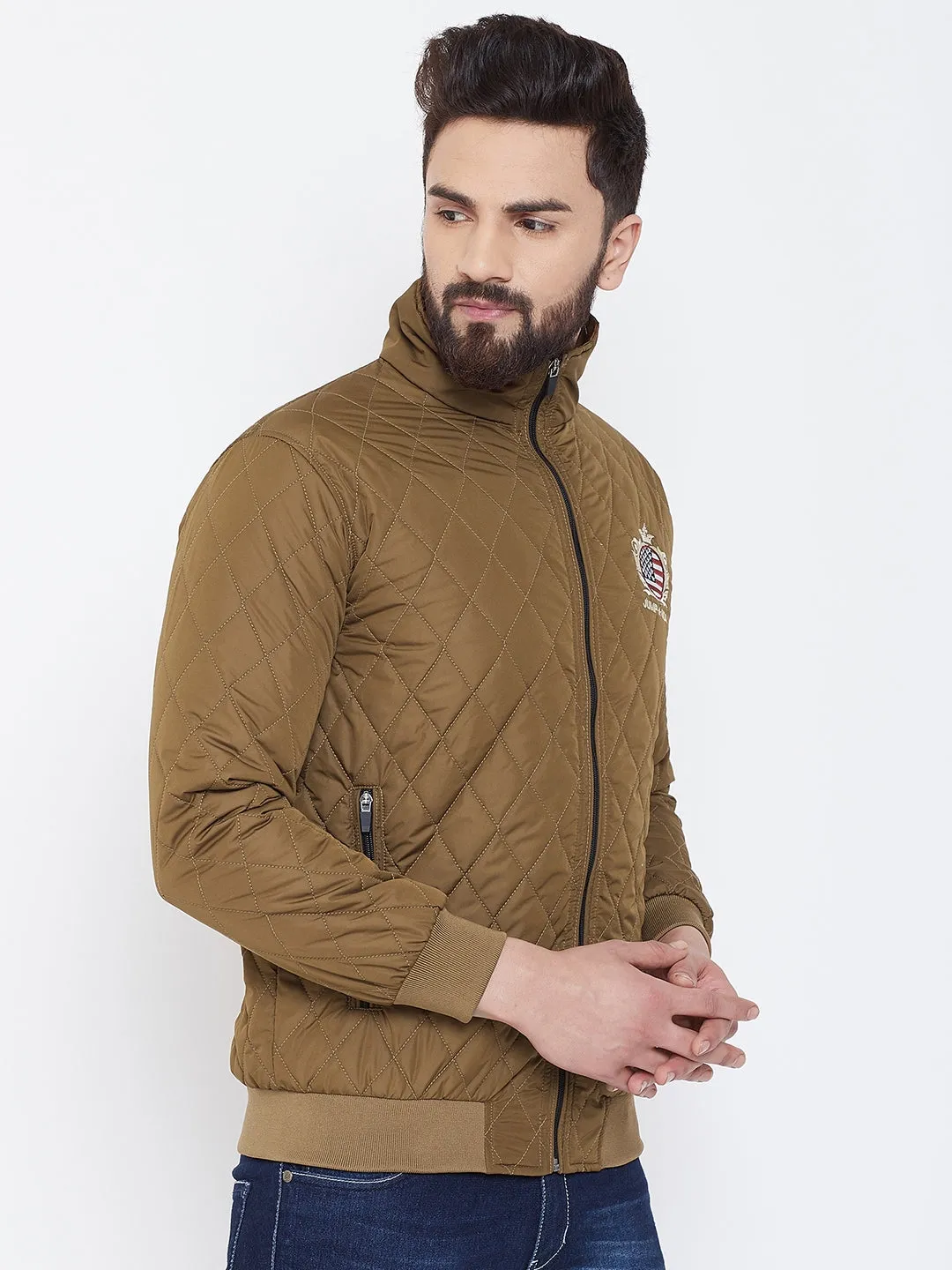 JUMP USA Men Copper Water Resistant Bomber