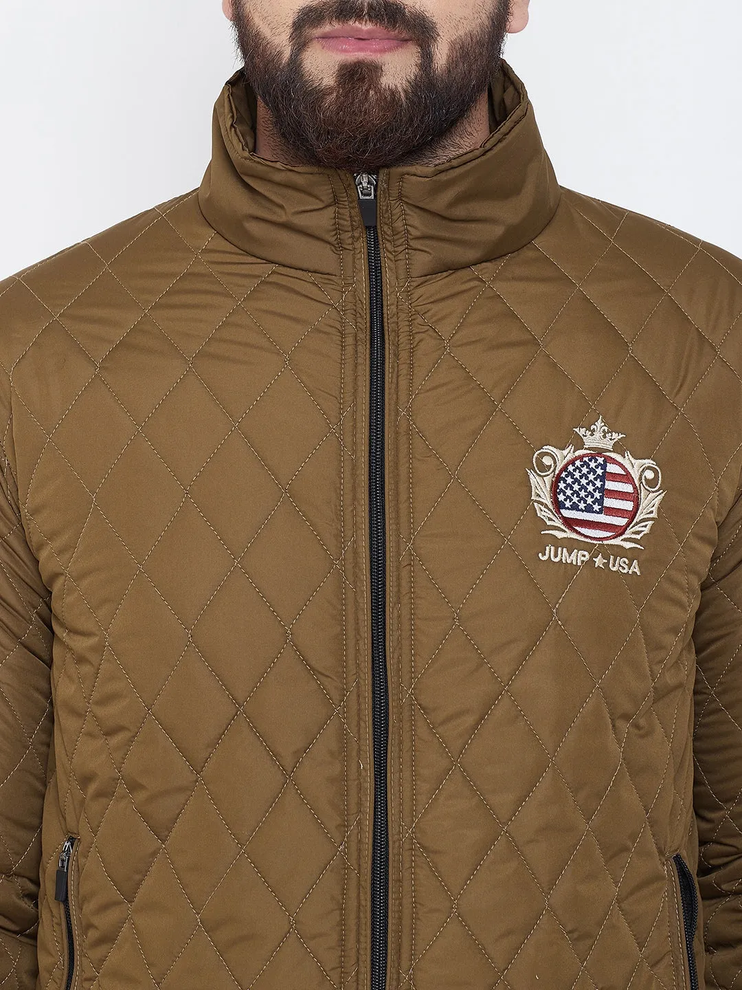 JUMP USA Men Copper Water Resistant Bomber