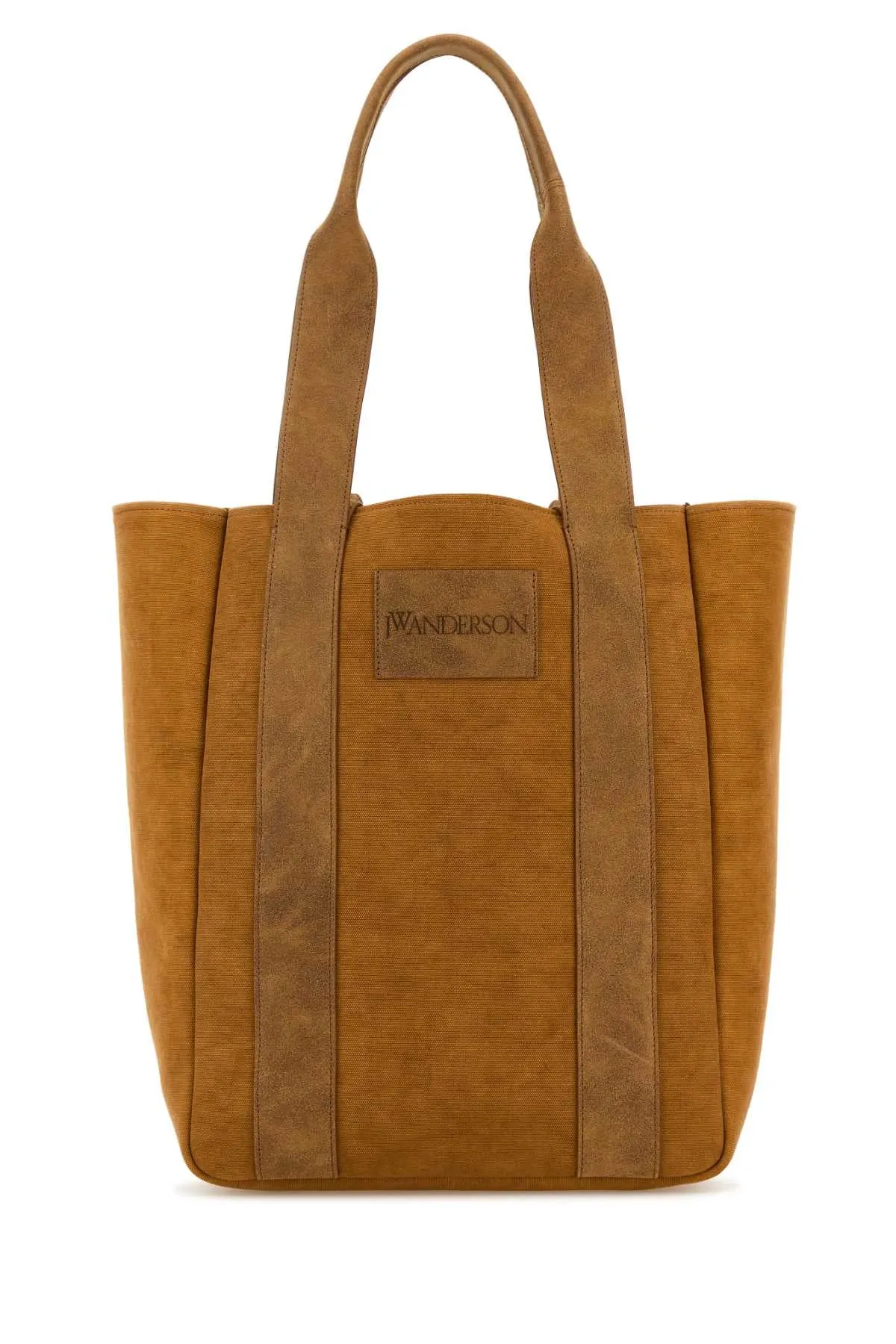 Jw Anderson Camel Canvas Workwear Shopping Bag