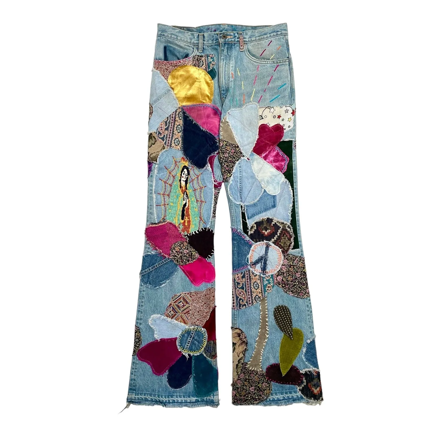 Kapital Hippie Insane Remake Patchwork Jeans Indigo Pre-Owned